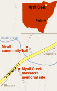 creek myall massacre map 1838 massacres location memorial site