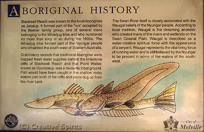 Perth. Aboriginal history of Point Walter and surroundings (click image to enlarge).