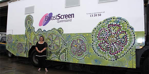 Breast Screen Queensland truck