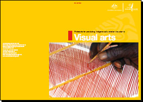Guide cover: Protocols for producing Indigenous Australian visual arts