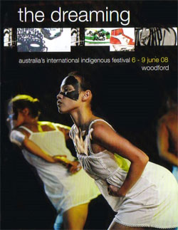 Program cover of the Dreaming Festival in Woodford, 2008