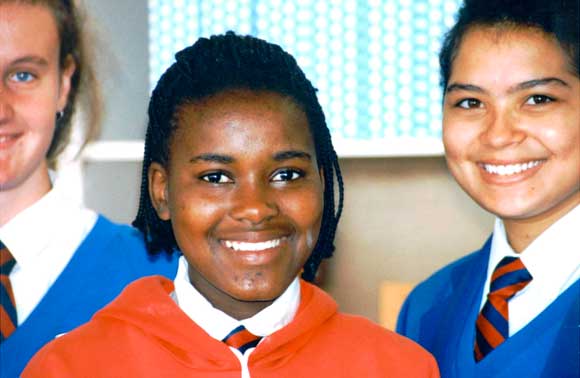 A group of young Aboriginal students.