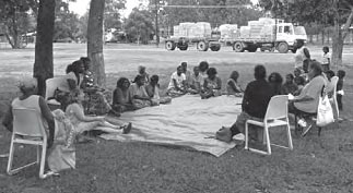 Community meeting during the inquiry into sexual child abuse in the NT.