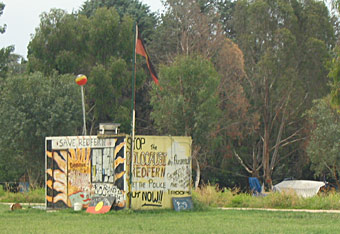 Aboriginal Tent Embassy in 2004.