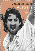 A portrait of Jason Gillespie celebrating a win.