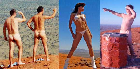 Tourists disrespecting Uluru
