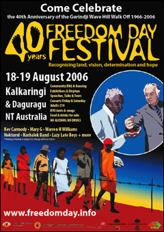 Poster of the 2006 Freedom Day Festival's 40th anniversary.