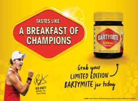 A Vegemite advertisement introducing 'Bartymite'.