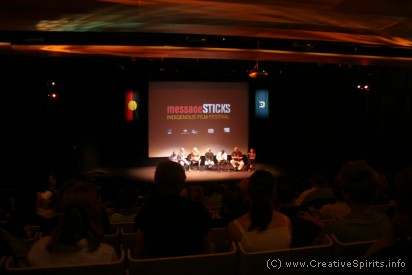 Message Sticks Indigenous Film Festival - A panel of directors and actors in discussion with the audience.