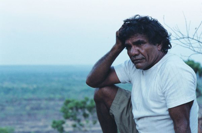 Still image showing Tom Lewis in the Australian bush.