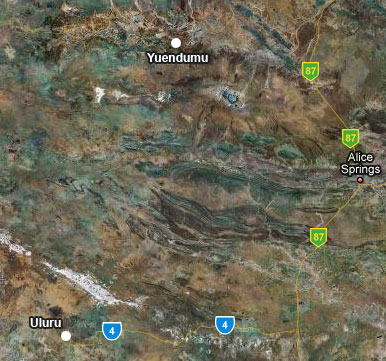 Yuendumu is 350km north-west of Alice Springs.