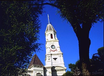 Fremantle. The town hall features Fremantle's symbol, the Black Swan.