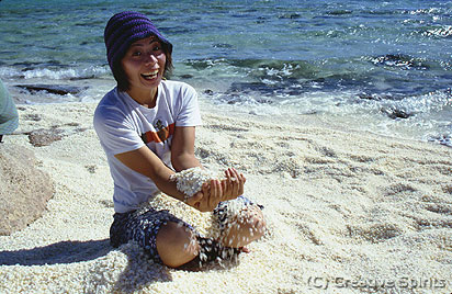 Shark Bay. Shell Beach. "All mine??" - The beach's wealth seems endless.